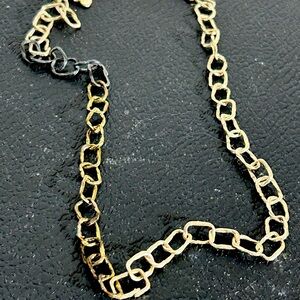 Silpada Gold and Black Chain Necklace